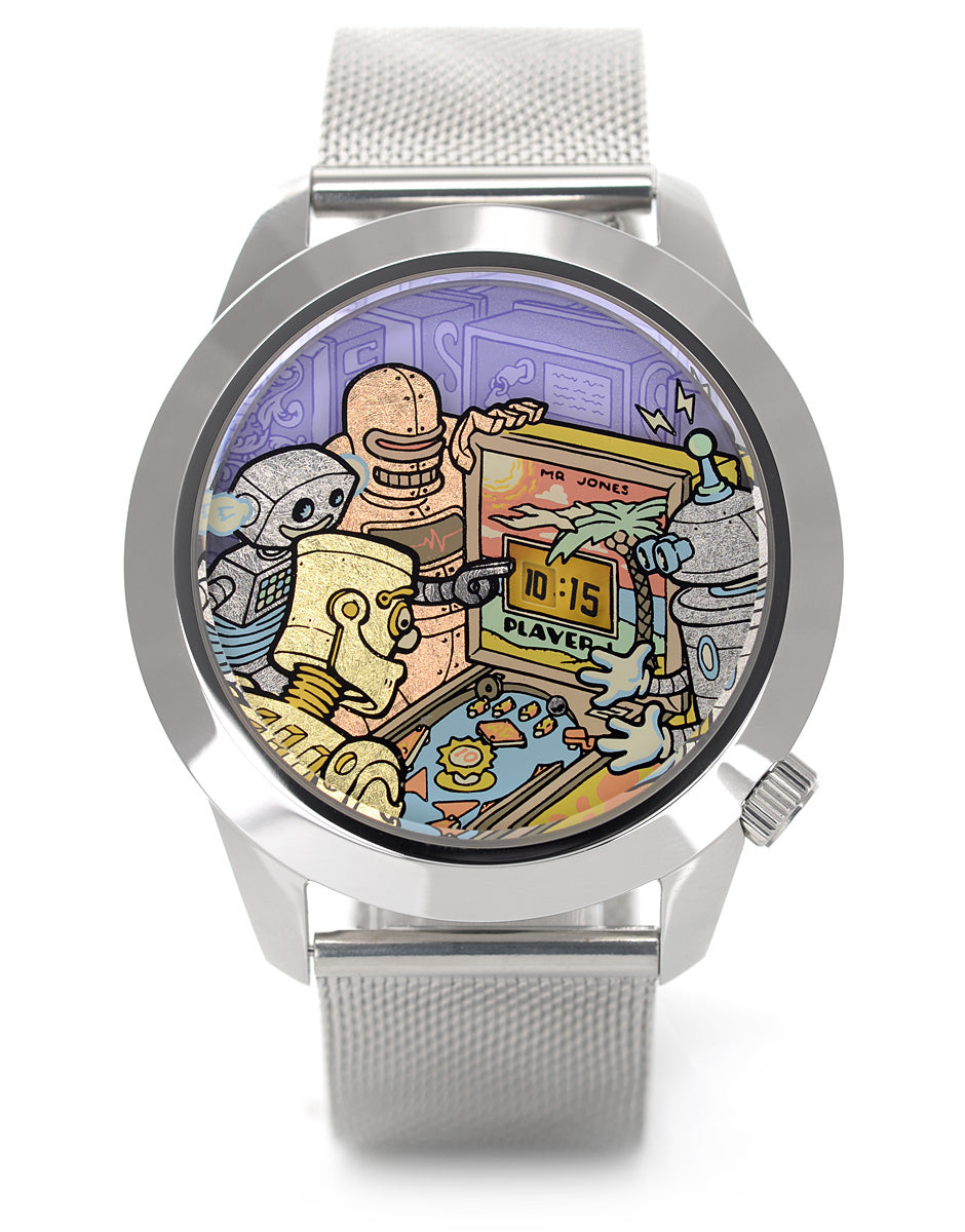 Ricochet XL | 45mm | Pinball inspired watch | Ryan Claytor X Mr