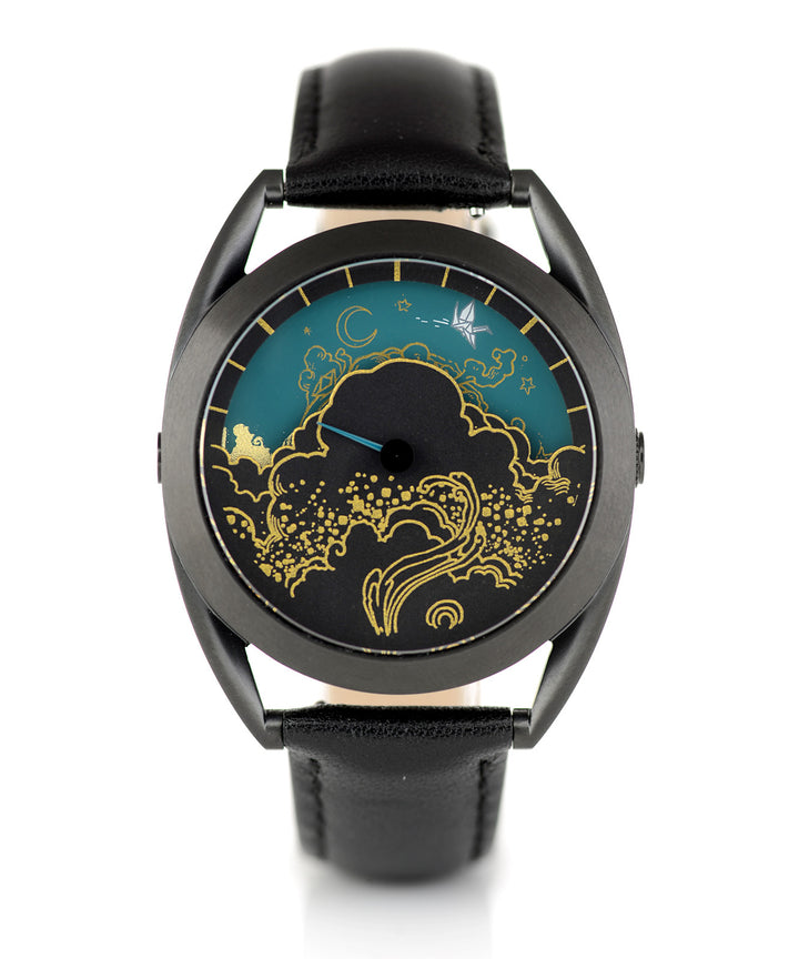 Paper Crane watch front view (night)