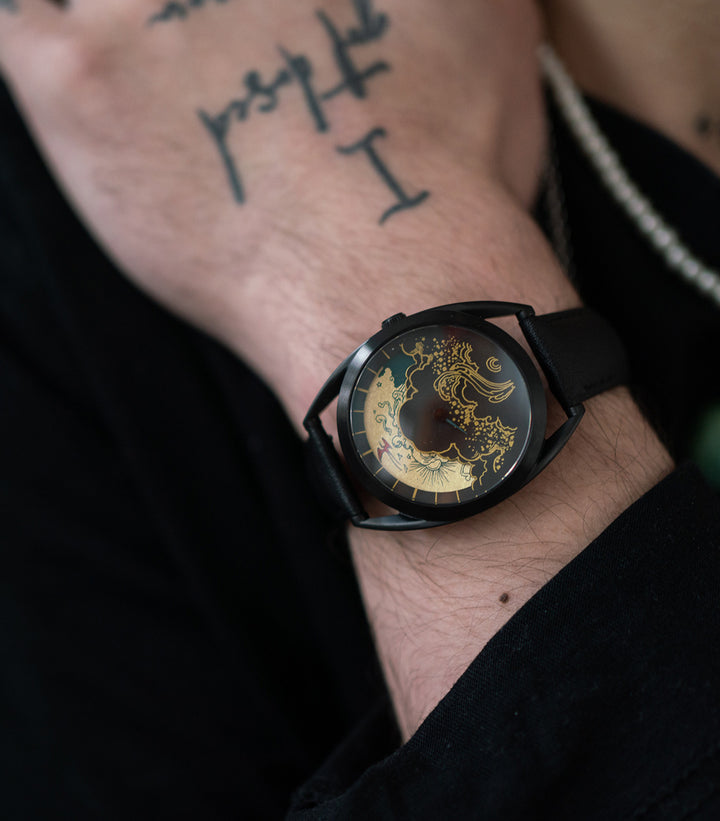 Paper Crane watch on wrist 2