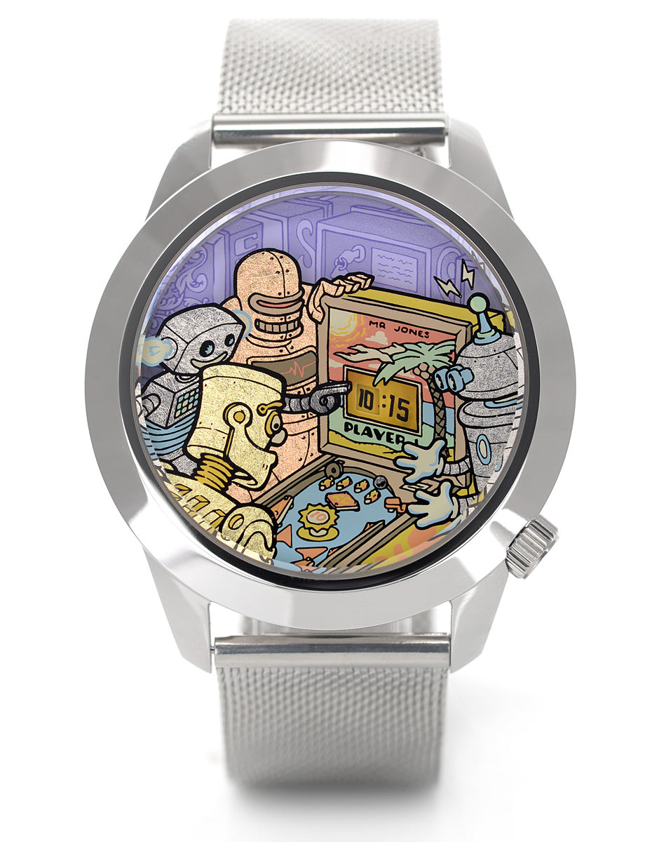 Pinball Watch Ricochet XL | 45mm | Pinball inspired watch | Ryan Claytor X Mr Jones ...