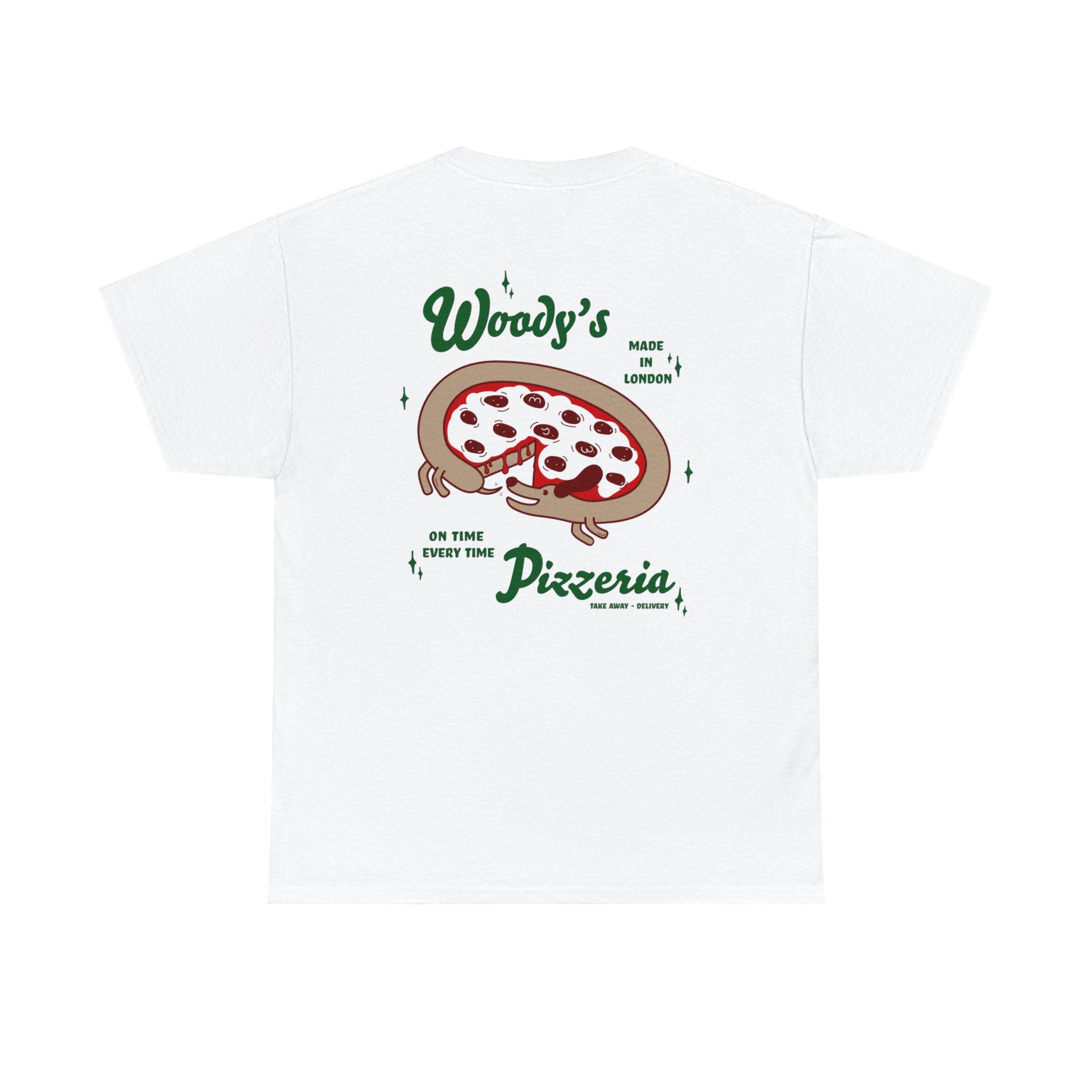 Woody's Pizzeria t-shirt – Mr Jones Watches