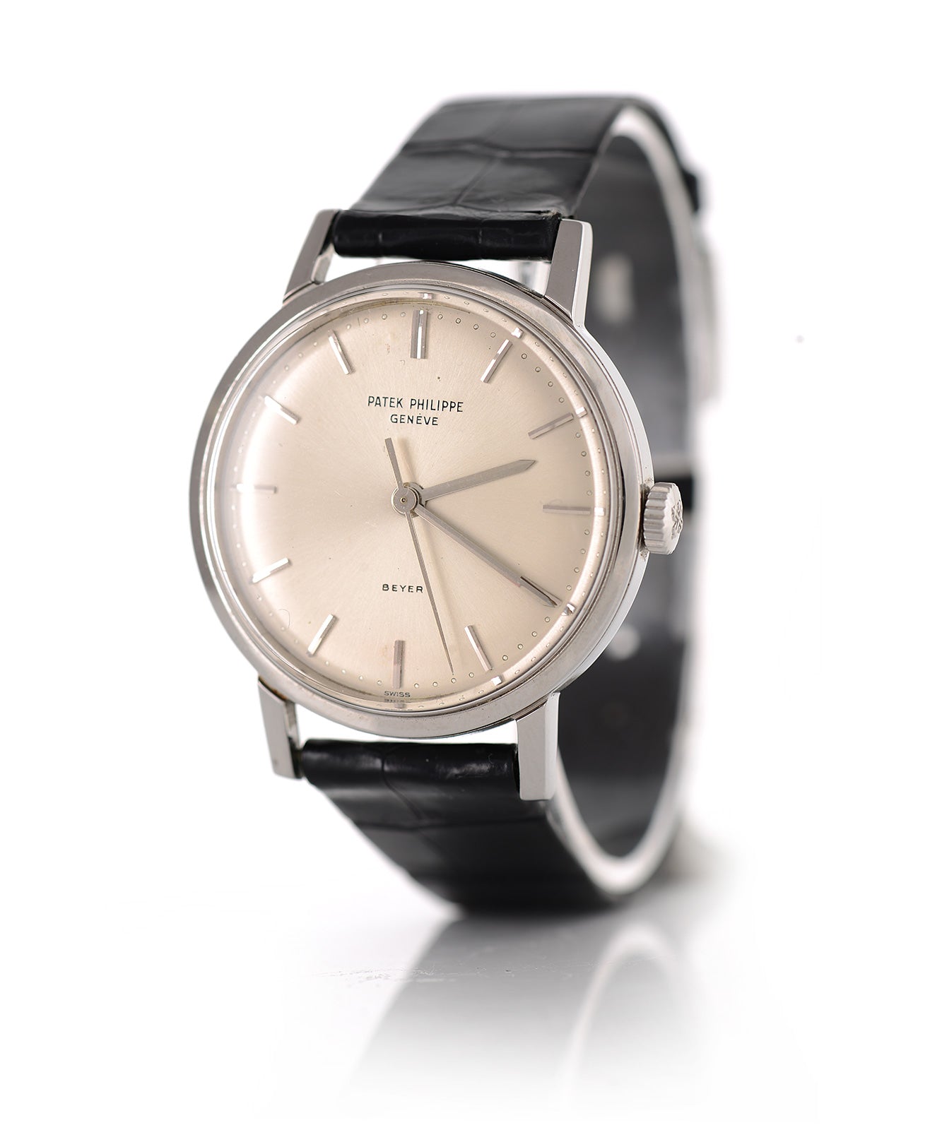 PATEK PHILIPPE タイプ　 ブラックレザーベルト C33艶あり Patek Philippe ref 3483 (1963) | Vintage watches | Rare watches