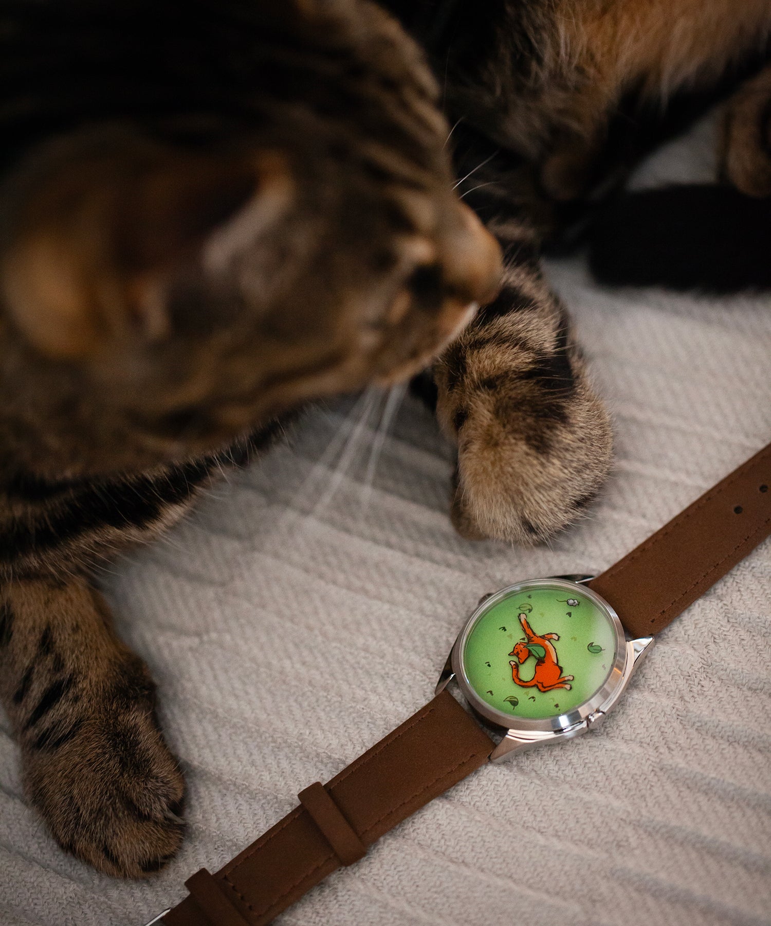 CAT. watch   猫ミュージック時計 腕時計 「nattito/ナティート」Cat Key Chain Watch/猫キーチェーン