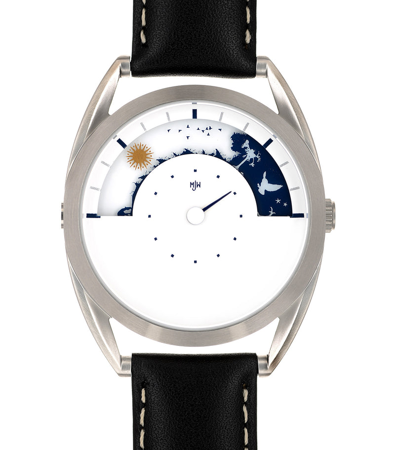 Sun and moon watch flat view