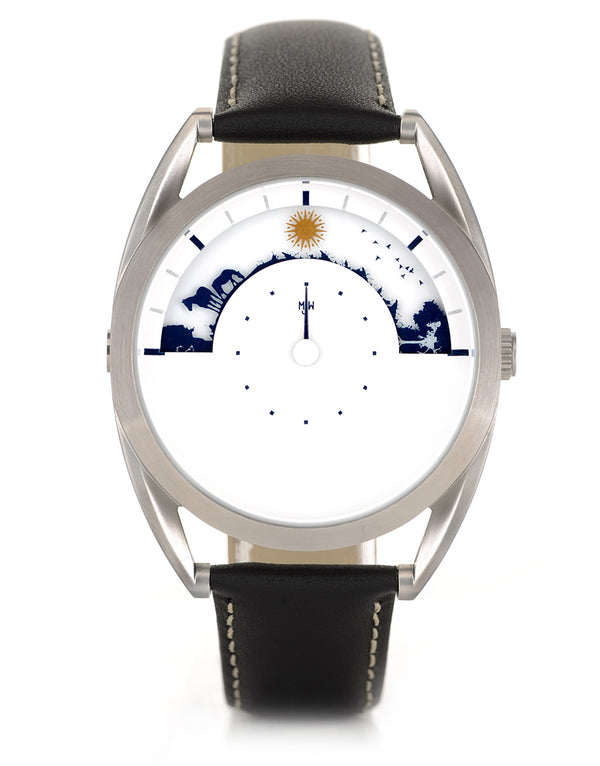 Sun and moon watch front view