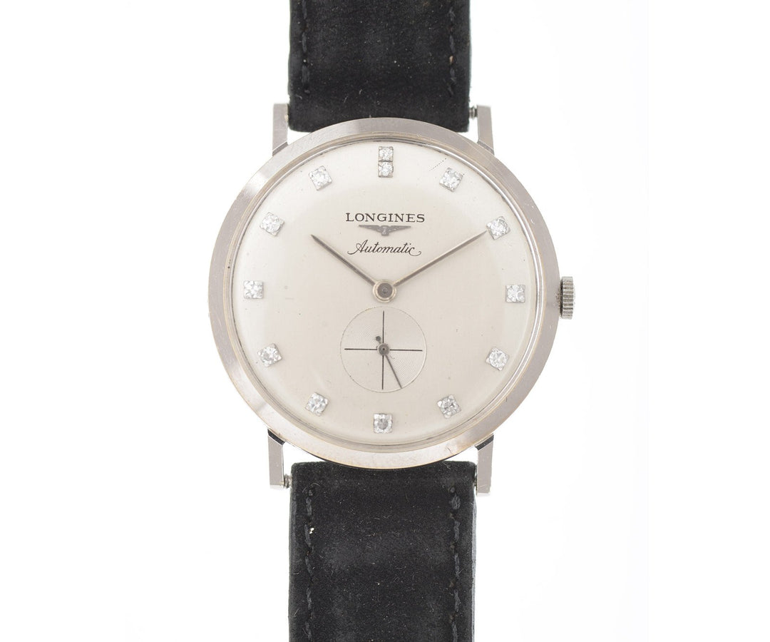 Longines white gold dress watch