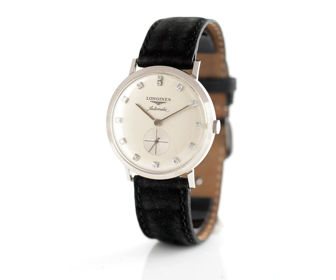 Longines white gold dress watch