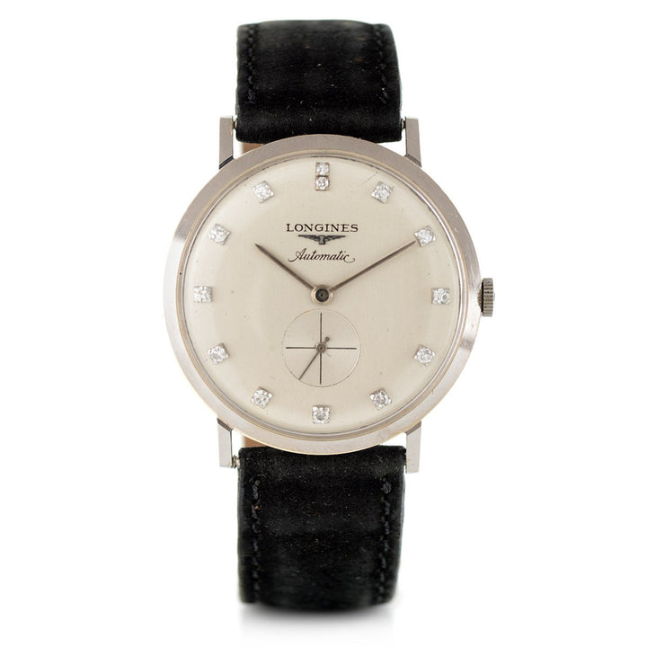 Longines white gold dress watch